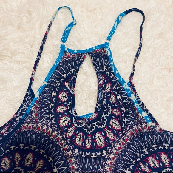 Mandala Print Mini Slip Dress 32 in bust - Picture 6 of 7